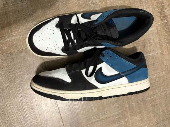 Nike Dunk Low Airbrush Industrial Blue FD6923-100 - Picture 3 of 6